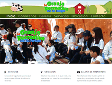 Tablet Screenshot of granjarecreativa.com